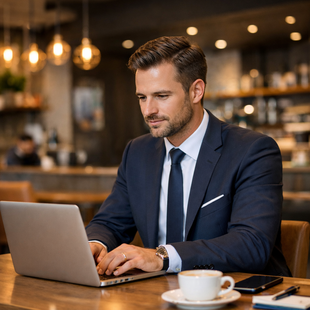 Professional Web Developer Working on Laptop - Bernum Web Design Agency